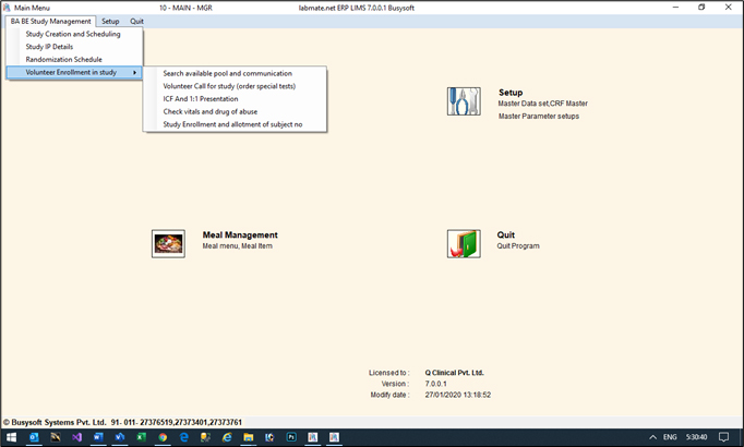 Study Management